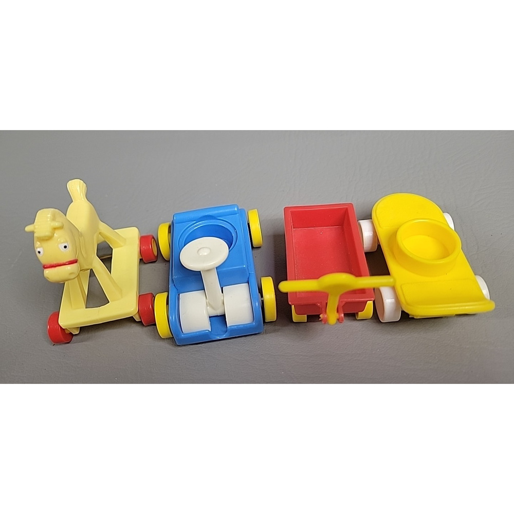 Vintage Fisher Price Little People Nursery Pieces School Wagon - Picture 2 of 7